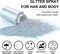 Hair and Body Glitter Spray, 1PC Glint-Rainbow Hair Glitter Extra Fine Face Shimmer Powder for Clothes